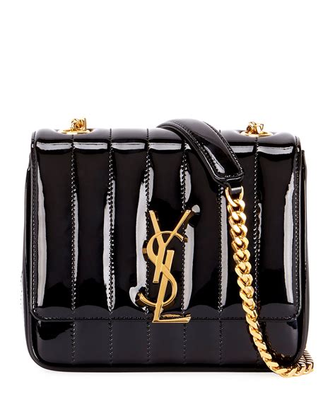 vicky ysl bag|Saint Laurent Vicky Small Crossbody Bag In Quilted Patent Leather.